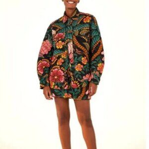 FARM Rio Flowerdoscopic Gabardine Jacket